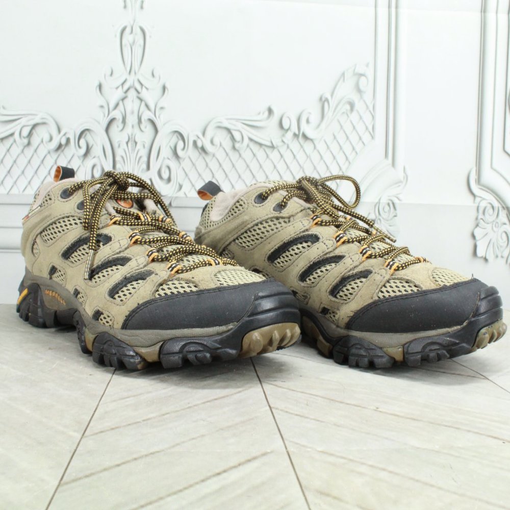 Merrell Moab Ventilator Walnut Trail Suede Mesh Hiking Shoes Size US 8 - Picture 3 of 9